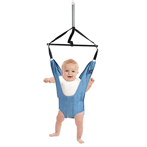 COSTWAY Baby Türhopser längenverstellbar, Tür Schaukel, Türrahmen Jumper inkl. Türklammer, für Kleinkinder von 6-12 Monate (Blau)