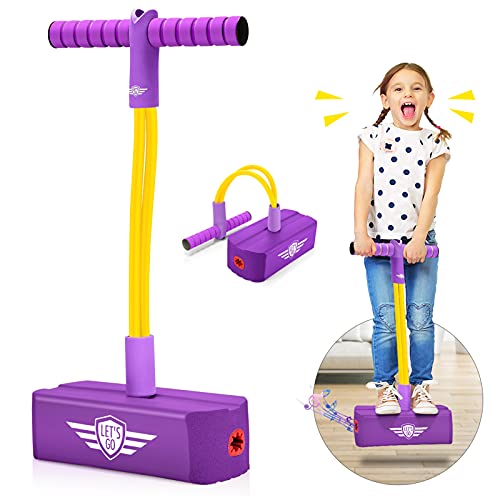 Toyzey Draußen Spielzeug ab 3 4 5 6 7 8 9 Jahre,Garten Spielzeug Kinder Spielzeug Jungen 3-12 Jahre Pogo Stick für Kinder Geschenke für Mädchen Geschenke 3-12 Jahre Junge Mädchen Geburtstagsgeschenk