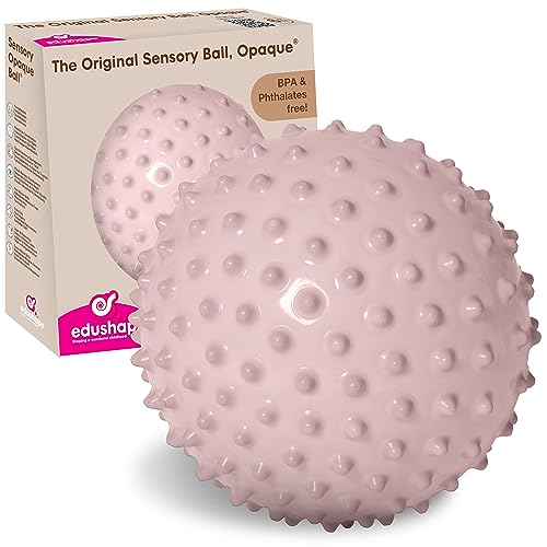Edushape Der originale sensorische Ball für Babys, 17,8 cm, Boho-Chic-Babyball, der hilft, die Grobmotorik für Kinder ab 6 Monaten zu verbessern, lebendiger, farbenfroher und einzigartiger