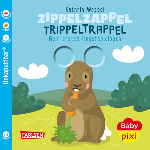 Baby Pixi (unkaputtbar) 113: Zippelzappel Trippeltrappel: Mein erstes Fingerspielbuch | Ein Baby-Buch mit Gucklöchern ab 12 Monaten (113) (Baby Pixi ... schadstoffgeprüft, reißfest, Band 113)