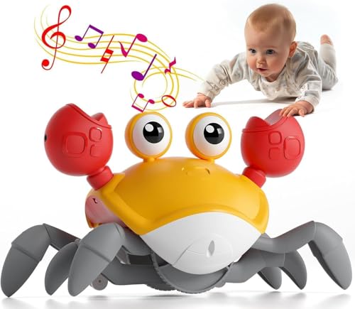 JoyPlus Krabbe Baby Spielzeug ab 1 2 3 4 Jahr, Kinderspielzeug ab 1 2 3 4 Jahre Junge Mädchen Geschenk, Spielzeug ab 6 7 8 9 10 Monate für Kinder Tummy Time Toys Krabbelspielzeug Baby