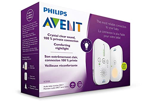 Philips Avent SCD501/00 DECT Babyphone (Smart Eco Mode, Nachtlicht)