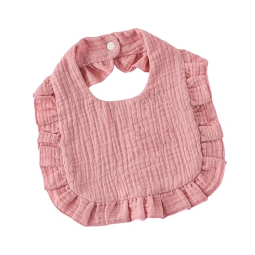 Qianly Hochwertige Baumwoll Sabberlätzchen für Babys, Komfortabel Und Pflegeleicht, ROSA