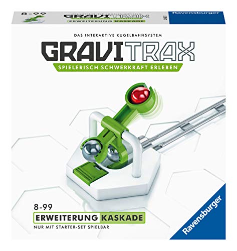 Ravensburger GraviTrax Erweiterung Kaskade - Ideales Zubehör für spektakuläre Kugelbahnen, Konstruktionsspielzeug für Kinder ab 8 Jahren