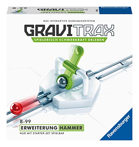 Ravensburger GraviTrax Erweiterung Hammer - Ideales Zubehör für spektakuläre Kugelbahnen, Konstruktionsspielzeug für Kinder ab 8 Jahren